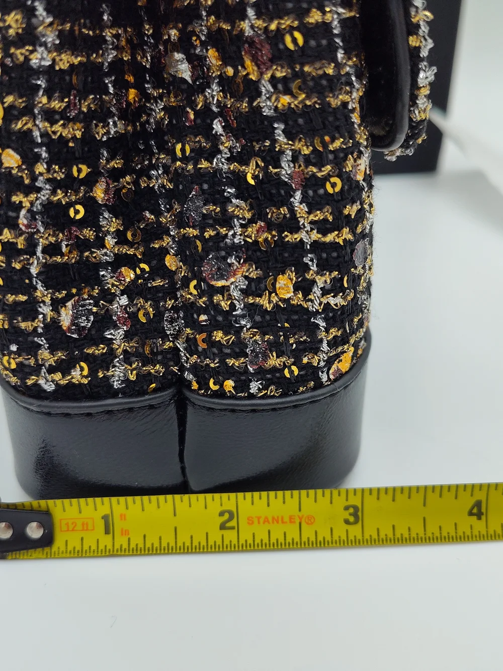 CHANEL black tweed
